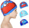 Crazy Bean 3 Pezzi Cuffia Piscina Ragazze Ragazzi Tessuto Cuffia Nuoto Cuffietta da Nuotare Elastica Cuffietta Da Nuoto Bambini Catoon B