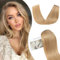 Elailite Echthaar Extensions Clip in #27 Honigblond, 5 Tressen Remy Haarverlängerung mit 12 Clips, 40cm 60g Glattes Haarteile Natürlich Haarextension für Frauen Damen