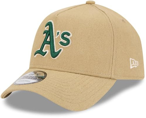 New Era A-Frame Trucker Leinen Cap - Oakland Athletics beige