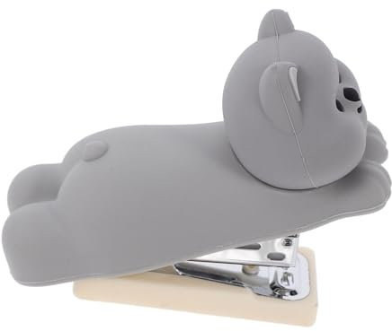 DIYEAH Heftgerät Für Schreibtisch Cartoon-hundeform Desktop-heftgerät Federbetriebener Stoffheftgerät Niedliches Mit Hundesign Tragbarer Hefter Für Büro Und Klassenzimmer