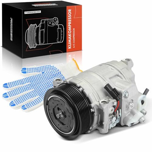 Frankberg Compresor de aire acondicionado 3 Polos Compatible con Clase C W203 2.6L-3.2L 2000-2007 Clase E W211 3.0L 2007-2008 Clase M W163 3.7L-5.4L 2000-2005 Replace# 89090