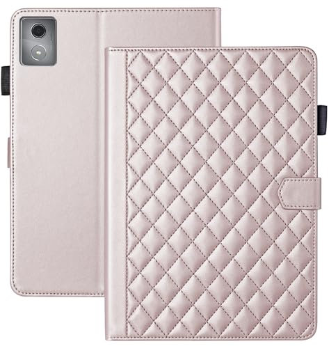 Vaitasy Custodia per Lenovo Tab K11 Plus/ M11 Plus 11.45 Pollici 2024 TB352FU Business Pelle PU Tablet Cover per Lenovo M11 Plus con Portafolio Supporto Funzione Oro rosa