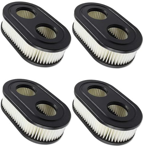 AHEJIOO 4 Stück Luftfilter Rasenmäher, Rasenmäher Luftfilter, Rasenmäher Ersatzteile Kompatibel mit Briggs Motoren 798452 593260, Rasenmäherfilter Ersetzen