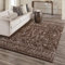 carpet city Wohnzimmer Teppich Flauschig Braun - 160x230 cm - Ethno, Berber-Muster - Weiche Microfasern - Boho Teppiche Schlafzimmer, Flur, Esszimmer