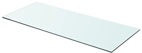 HaoChrymec Regalboden aus Hartglas, Transparent, Schwebendes Regal für Wand, Bücherregal Wands, Küchenregal Wand, Wandregal Badezimmer, 70 x 30 cm