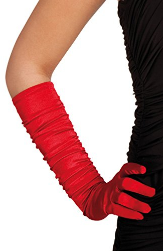 Boland 03029 - Handschuhe Hollywood, Einheitsgröße, rot