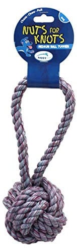Nuts for Knots Rope Ball Tugger Dog Toy, Medium