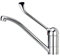 Teka MED 913 - Grifo de Cocina Monomando, Gerontológico, Maneta de Fácil Apertura, Caño Giratorio, Temperatura Precisa, Aireador Anticalcáreo, Color Cromo
