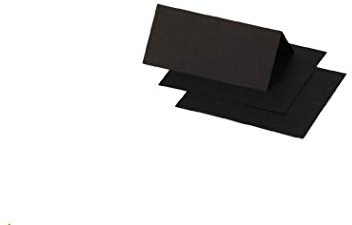 Clairefontaine 75098C Packung mit 25 Tischaufsteller Pollen, 85x80 mm, gefaltet, Schwarz