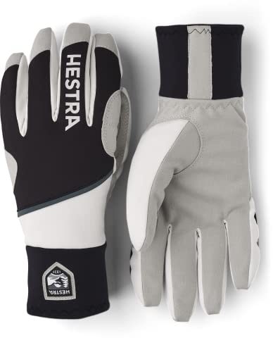Hestra Warm Gloves: Cross Country Waterproof Ski Gloves, Black/Ivory, 9