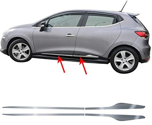 Chromé Barres latérales Porte blenden 4 pièces en acier inoxydable pour Clio IV 4/Grand Tour IV