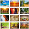 12 Stück Postkarten MIX - Set aus verschiedenen Motiven mit Natur, Wellness, Weltkarte, Küche, siehe Abbildung - Format: DIN A6 ( PKT-008 )