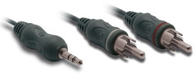 Metronic 470082 Cordon audio Jack 3,5 male ST / 2 RCA male 5m