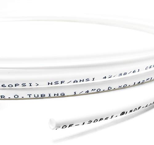 Naturewater Schlauch 1/4 Zoll 6,35 mm für Umkehrosmoseanlage und Wasserfilter – Meterware – für Umkehrosmose, Trinkwasser, Trinkwasserfilter