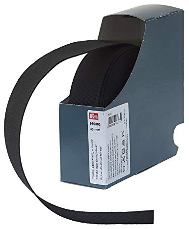 Prym 955303 Elastic Band Strong 35 mm Black 72% Polyester 28% ED