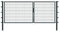 Alberts 648640 Doppeltor Flexo mit Zubehör | verschiedene Breiten und Höhen | anthrazit | Breite 350 cm | Höhe 140 cm