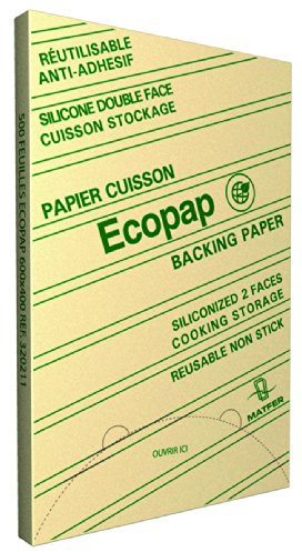 Papier siliconé ecopap  professionnel 500 feuilles de 600 x 400 mm