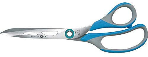 PREMAX Papierschere Typ 6913 / 6,0, mit patentiertem Ringlock-Niet, (Papierschere, für Rechtshänder geeignet, rostfrei, mit glatter Schneide, 2K-Griffaugen, Länge 15 cm ) 480732