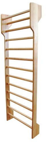 Gana Sport Spalliera Svedese Professionale in faggio Dimensioni cm 250x90 con Intaglio battiscopa