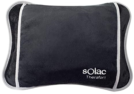 Solac - Borsa termica ad acqua, 360 W, Ergonomica, Autonomia di 120 minuti, Connettore rimovibile, Soft Touch, Tessuto traspirante, Per il riscaldamento del letto, Borsa termica con copertura