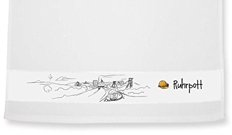 die stadtmeister Geschirrtuch Skyline Ruhrpott