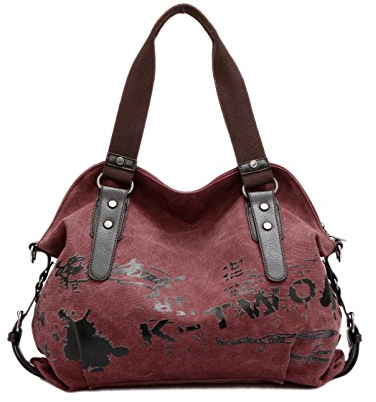 Frauen Damen Leinentaschen Segeltuch Taschen Lässige Vintage Hobo Leinwand Multi-Pocket täglich Geldbörse Messenger Top Griff Schulter große Tote Shopper Handtasche Einkaufen Graffiti Taschen