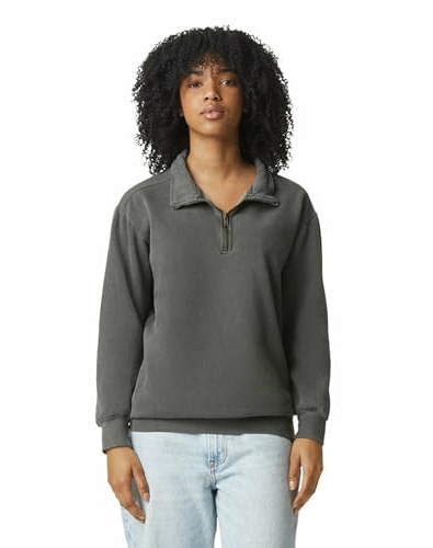 Comfort Colors Sweatshirt für Erwachsene mit 1/4-Reißverschluss, Stil G1580