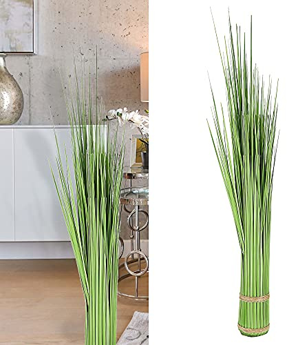 Roomando Dekogras künstlich hoch Kunstgras Ziergras Grasbündel Gras im Bund grün (grün 110 cm)