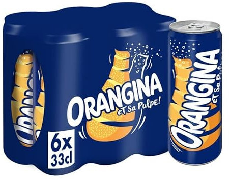 ORANGINA - Classique Slim 6X33Cl - Livraison Gratuite - Prix Par Unité