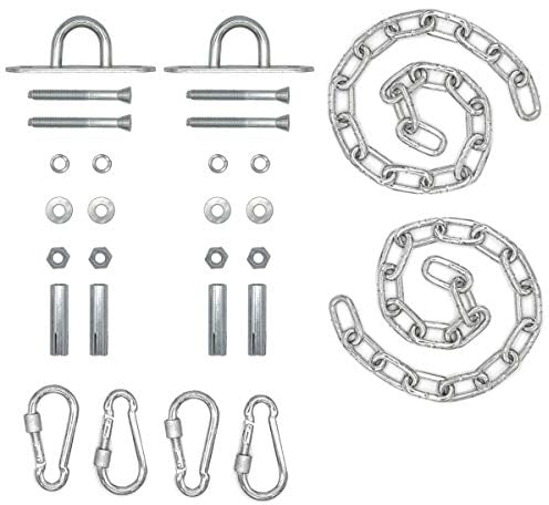 AMANKA 2 x 230kg Hängesessel Kette mit Deckenhaken - Aufhängung für Boxsack Schaukel Hängematte