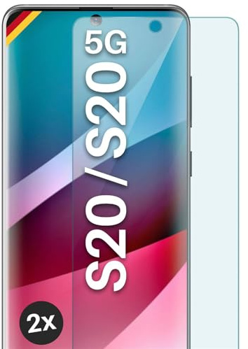 moex Verre trempé Compatible avec Samsung Galaxy S20 / S20 5G - Film de Protection en Verre, Film Protecteur d'écran incassable, Film de Verre Pare-balles Transparent, Lot de 2