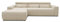 DOMO. collection Ecksofa Brandon, Sofa mit Rückenfunktion in L-Form, Polsterecke, Eckgarnitur 285 x 175 x 98 cm (BxTxH), beige