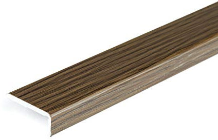 SELF-Adhesive Wood Effect Threshold 1M Door Stops End Laminate Floor Edge Strip Trim TMW Profiles (Africa VENGE)