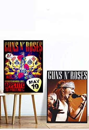 Mingzi Guns and Roses Rock Band Poster 61*91.5cm x2
