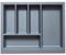 Basalt Grey Non Slip Cutlery Tray for 600mm Blum Legrabox Drawer | 422mm L x 522mm W | Storage | Organisation