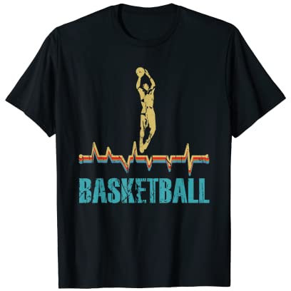 Basketball Vintage Basketballkorb Geschenk Trikot Slam Dunk T-Shirt