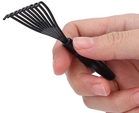 Kunststoff Kammreiniger, Haarbürstenreiniger, Haar Schmutz Entfernen Kamm Bürsten Reinigungswerkzeug, Haarbürsten Reiniger Werkzeug Kamm Mini Haarbürste für Den Heimsalon, Schwarz