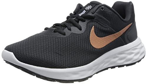 NIKE DC3729-009 Revolution 6 Next Nature Women DK Smoke Grey/Metallic Copper UK 5.5