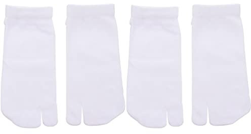 SOIMISS 2paare Kurze Atmungsaktive Baumwollsocken Mit Geteiltem Zehenbereich Für Leichte Hautfreundliche Und Bequeme Socken Weiß Für Alltag