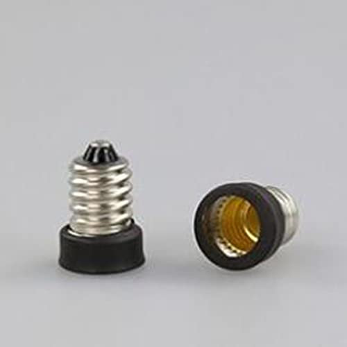 YSJJZRL E14/E27/B22/GU10/G24/E40 Sockel Extender Lampenfassung Verlängerung Lampenfassung Adapter (10 Stück, E14 auf E12)