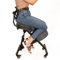 BLACK POINT Ergonomischer Kniestuhl O'KNEEL für Zuhause und Büro (Enthalten ist EIN Grauer Leinenbezug) bürostuhl ergonomisch