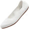 Puxowe Damen Ballerina Runde Zehe Stricken Flache Schuhe Komfort Weich Slip On Ballerina Walking Flats Schuhe für Frauen Niedriger Keil Lässig 39.5 EU White
