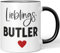 JUNIWORDS Tasse, Lieblings-Butler, Schwarz (7743342)