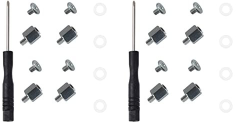 Fegtrty 2Set M.2 SSD Screw Kit NGFF NVME SSD Standoff Mounting M.2 NGFF/NVMe Screw Set Stand Off Screw Hex Nut for A- M.2 SSD