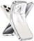 Supdeal Crystal Clear Hülle für iPhone 15 Pro, Niemals gelb mit Kameraschutz, Silikon Durchsichtig Handyhülle Weicher Passform, Ultra Dünn und Leicht Case Cover, 6,1 Zoll, Silber
