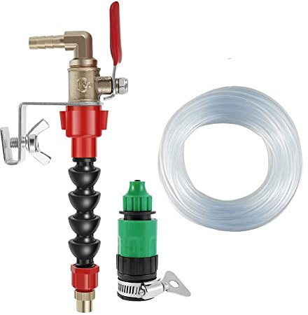 Hausdec Dust Remover Water Sprayer for Cutting Machine,Cutting Machine Misting System,Coolant Misting Dust-Proof 10M Pipe