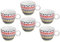 BORELLA SRL Set 6 Tazzine Tazze Caffè in Ceramica senza Piattino Elettra