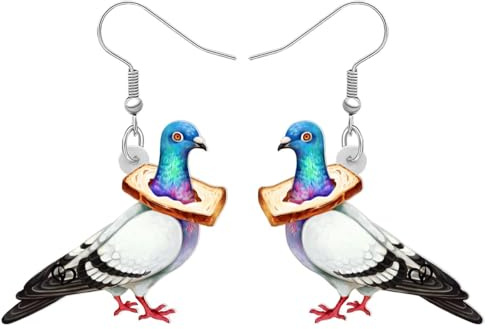 DALANE Acryl Anime Hawaii Taube Ohrringe Baumelnd Tropfen Zylinderhut Vogel Tiere Schmuck für Frauen Mädchen Kinder Geschenke Partei Begünstigungen Reize