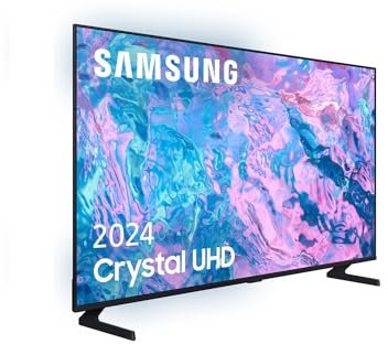 SAMSUNG TV Crystal UHD 4K 2024 43CU7095 Smart TV de 43 con PurColor, Procesador Crystal UHD, SmartThings, Contrast Enhancer con HDR10+ y Smart TV Powered by Tizen