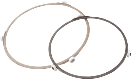 FUNOMOCYA 2pcs Microwave Oven Glass Turntable Replacement Turntable for Oven Tray Rack Round Ring